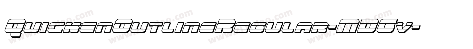 QuickenOutlineRegular-MDGv字体转换