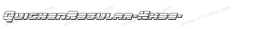 QuickenRegular-Kx3e字体转换