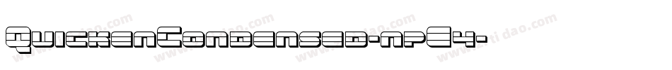 QuickenCondensed-npE4字体转换