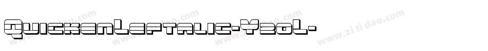 QuickenLeftalic-Y20L字体转换