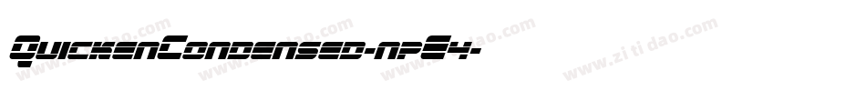 QuickenCondensed-npE4字体转换
