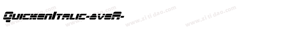 QuickenItalic-8v6A字体转换