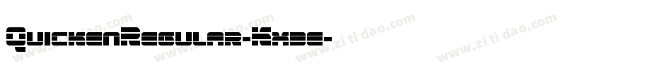 QuickenRegular-Kx3e字体转换