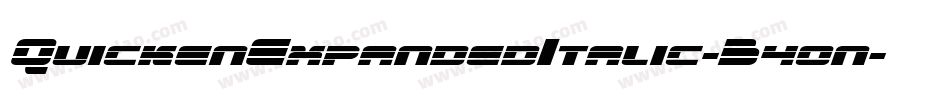 QuickenExpandedItalic-B4on字体转换