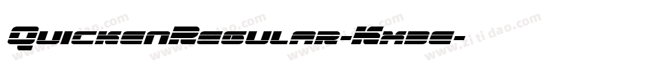 QuickenRegular-Kx3e字体转换