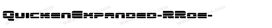 QuickenExpanded-RRoe字体转换