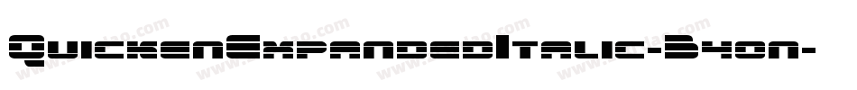 QuickenExpandedItalic-B4on字体转换