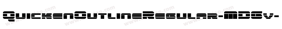 QuickenOutlineRegular-MDGv字体转换