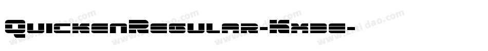 QuickenRegular-Kx3e字体转换