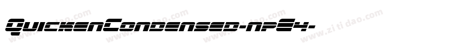 QuickenCondensed-npE4字体转换
