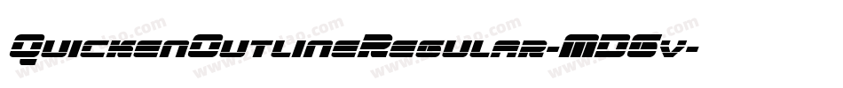 QuickenOutlineRegular-MDGv字体转换
