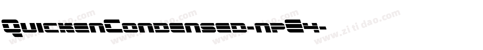 QuickenCondensed-npE4字体转换