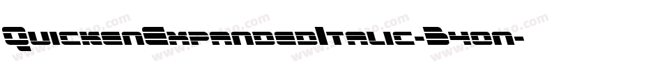 QuickenExpandedItalic-B4on字体转换