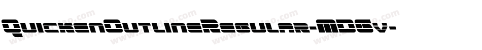 QuickenOutlineRegular-MDGv字体转换