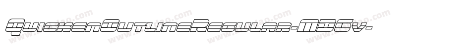 QuickenOutlineRegular-MDGv字体转换