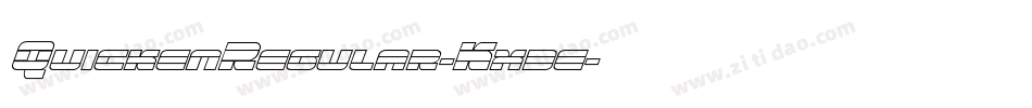 QuickenRegular-Kx3e字体转换