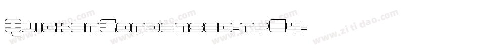 QuickenCondensed-npE4字体转换