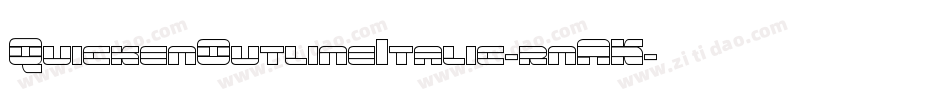 QuickenOutlineItalic-rnAK字体转换