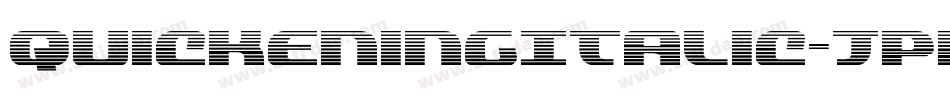 QuickeningItalic-JPRo字体转换