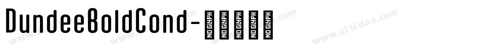 DundeeBoldCond字体转换