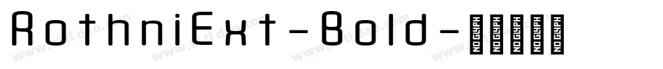 RothniExt-Bold字体转换