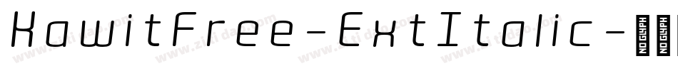 KawitFree-ExtItalic字体转换