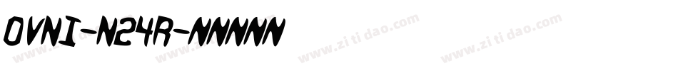 Ovni-n24R字体转换
