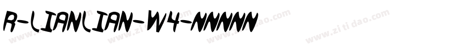 R-LianLian-W4字体转换