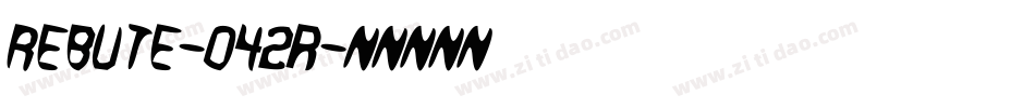Rebute-042r字体转换