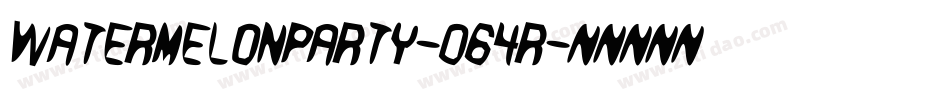 Watermelonparty-064r字体转换