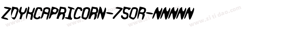 ZdykCapricorn-750R字体转换