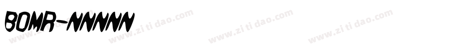 bomr字体转换