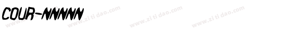 cour字体转换