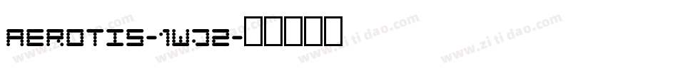 Aerotis-1Wj2字体转换