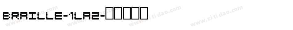Braille-1lA2字体转换