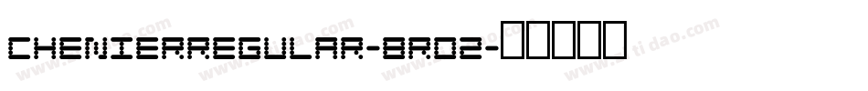 ChenierRegular-8rO2字体转换
