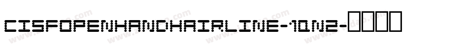 CisfOpenhandHairline-1qn2字体转换