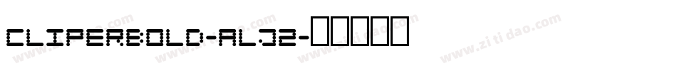 Cliperbold-ALJ2字体转换