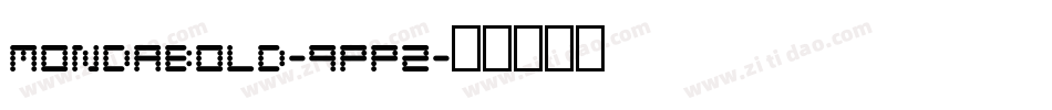 MondaBold-9pP2字体转换