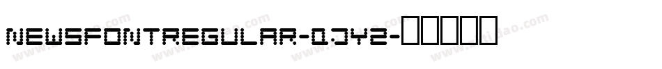 NewsfontRegular-qJY2字体转换