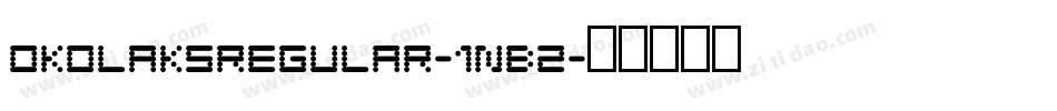 OkolaksRegular-1nB2字体转换