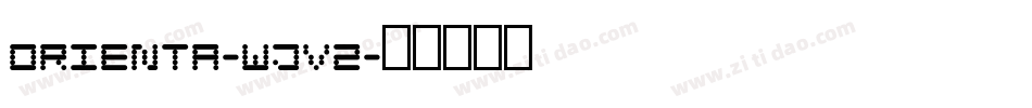 Orienta-wjV2字体转换