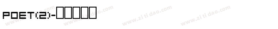 Poet(2)字体转换