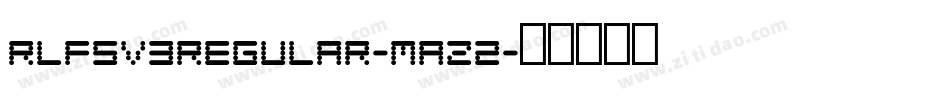 RlfsV3Regular-maZ2字体转换