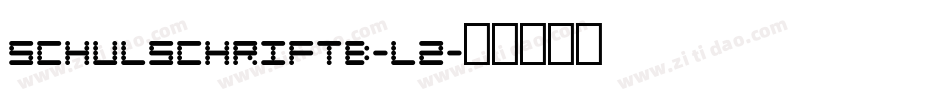 SchulschriftB-L2字体转换