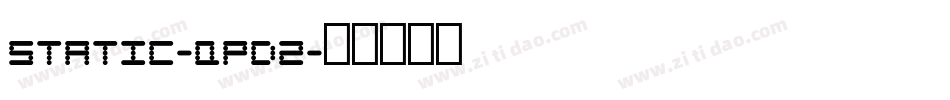 Static-qpD2字体转换