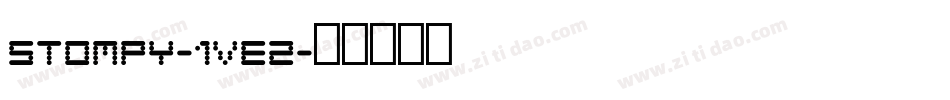 Stompy-1ve2字体转换