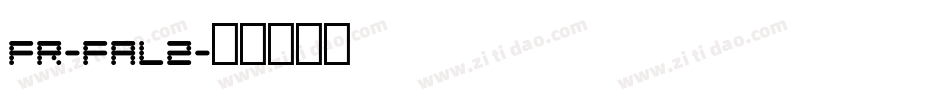 fr-fal2字体转换