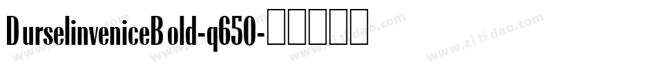DurselinveniceBold-q650字体转换