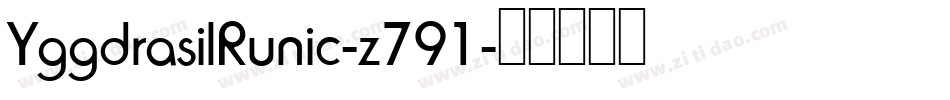 YggdrasilRunic-z791字体转换